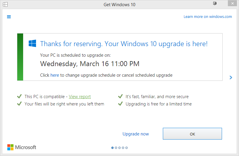 Windows 10 scheduled
